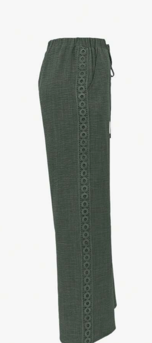 Louniche Women's Casual Everyday Floral Side Lace Jeans Fall Cloth For Women